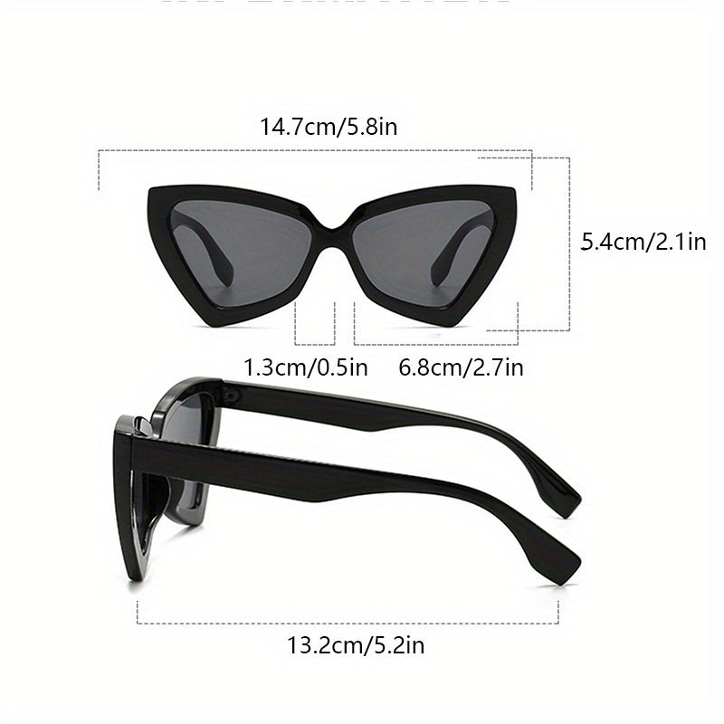 New fashionable Men's and Women's glasses, high-end glasses, fashionable triangular decorative glasses