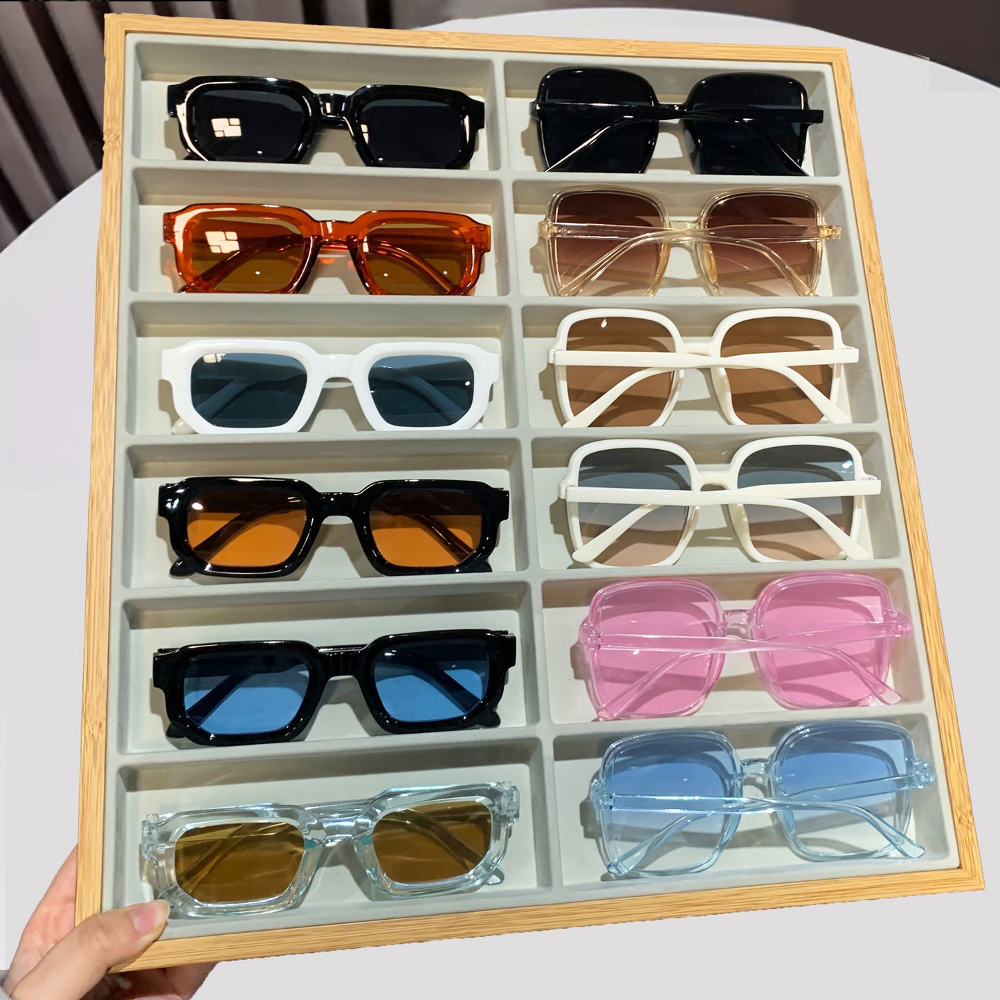 12pcs European and American Style Square Frame Fashion Glasses Suitable for Holiday Outdoor Activities, Clothing Decoration, Men's and Women's Favorite Party, Disco and Other Multi-scene Use