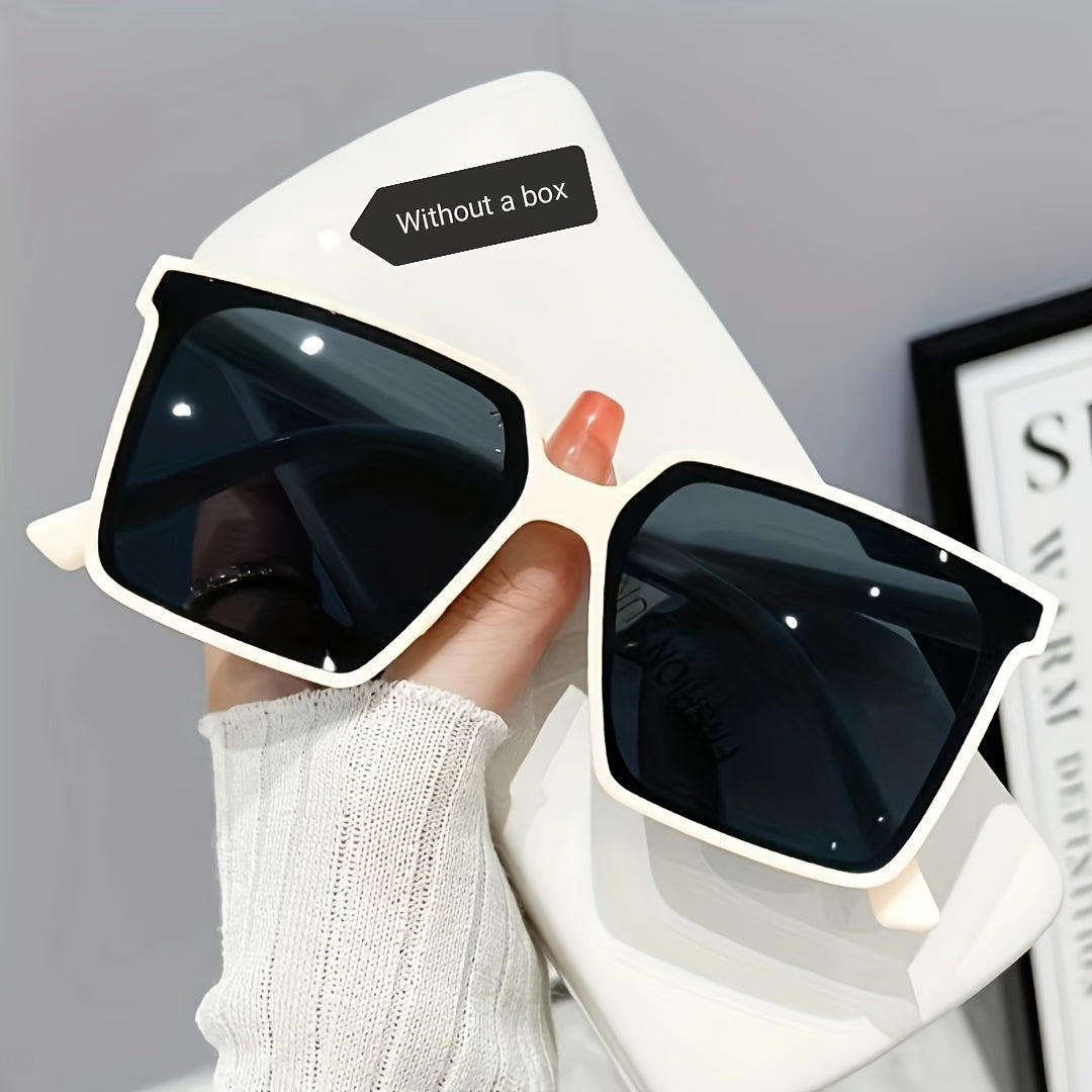 GMLV Large Square Fashion Glasses For Women Men Anti Glare Sun Shades Glasses For Driving Beach Travel