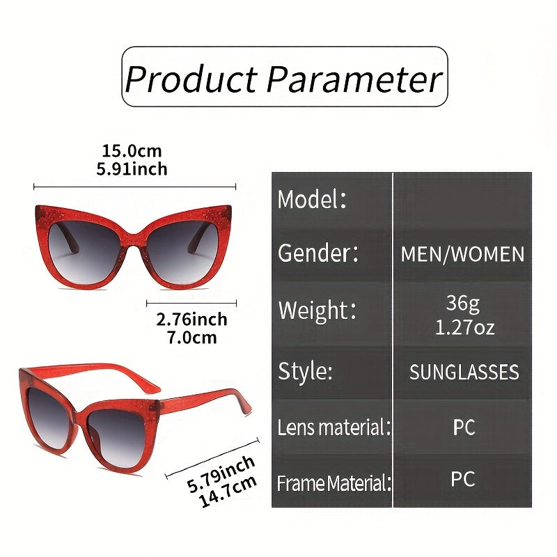 Chic Large Cat Eye Fashion Glasses for Women - Leopard Print Accents, Stylish Black Frame, Perfect for, Activities & Street Style Photography