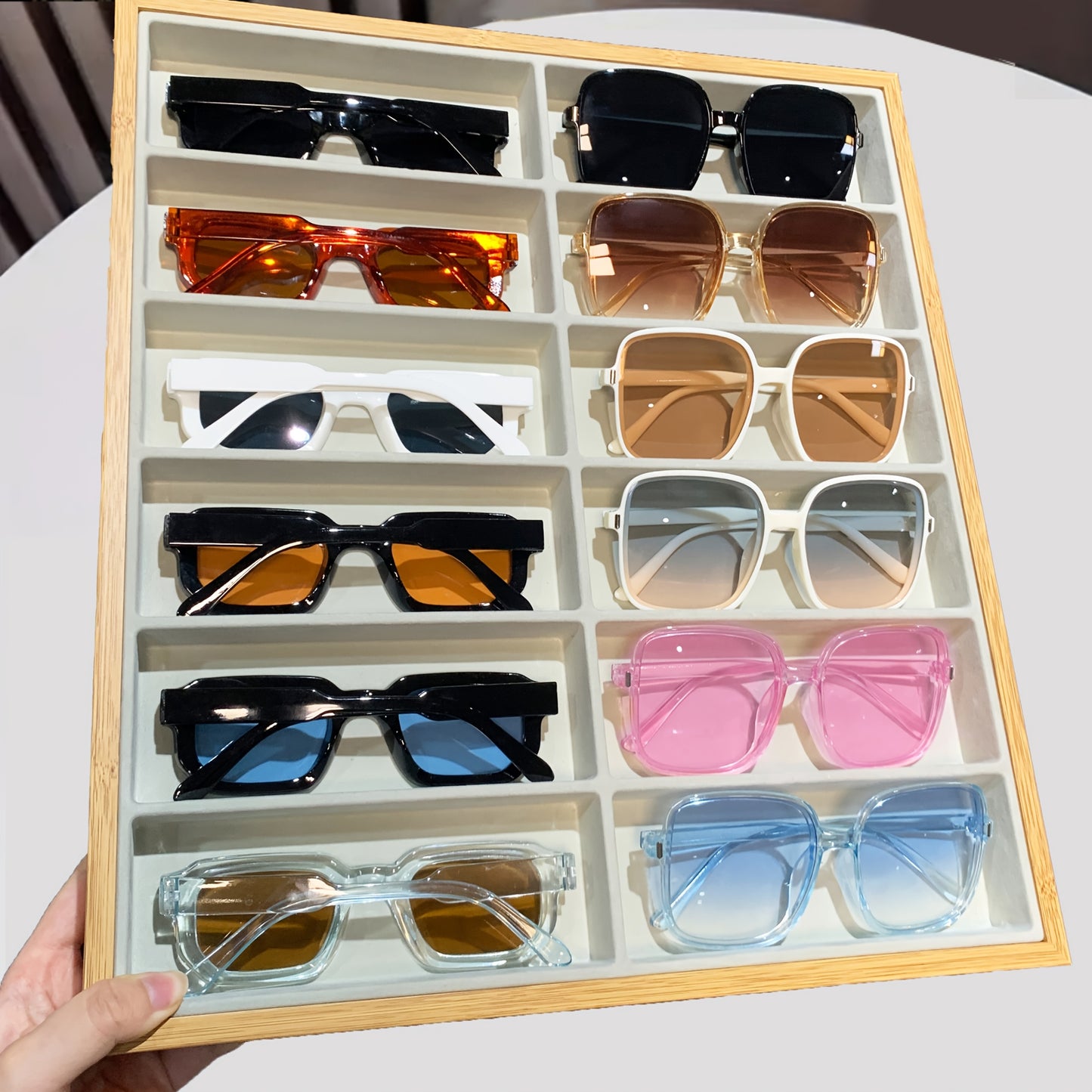 12pcs European and American Style Square Frame Fashion Glasses Suitable for Holiday Outdoor Activities, Clothing Decoration, Men's and Women's Favorite Party, Disco and Other Multi-scene Use