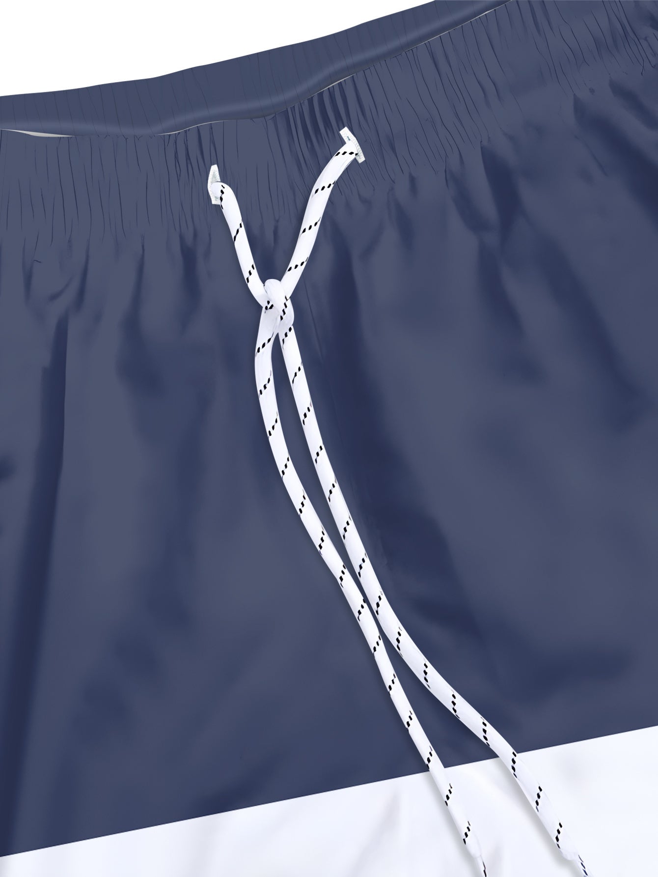 Men'S Fashion Drawstring Beach Shorts with Pockets - Casual Striped & Solid Color Block Design, Non-Stretch Fabric, Perfect for Pool Parties & Vacation