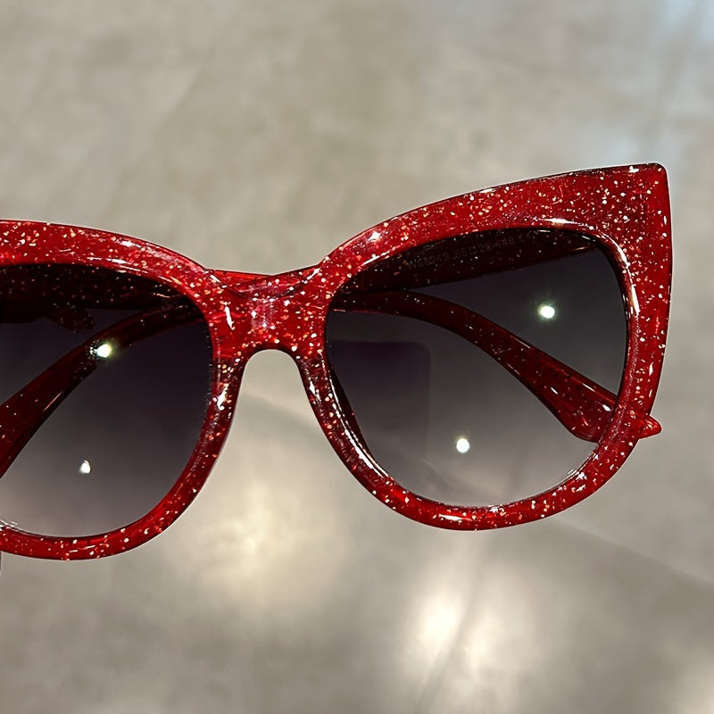 Chic Large Cat Eye Fashion Glasses for Women - Leopard Print Accents, Stylish Black Frame, Perfect for, Activities & Street Style Photography