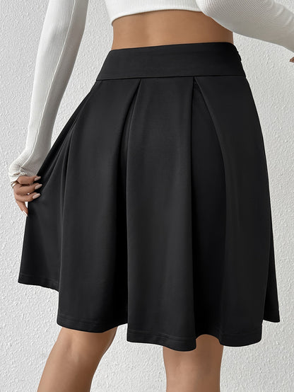 Women's Polyester And Spandex Midi Skirt, Elegant And Chic, Machine Washable, Zipper Closure, All-Season