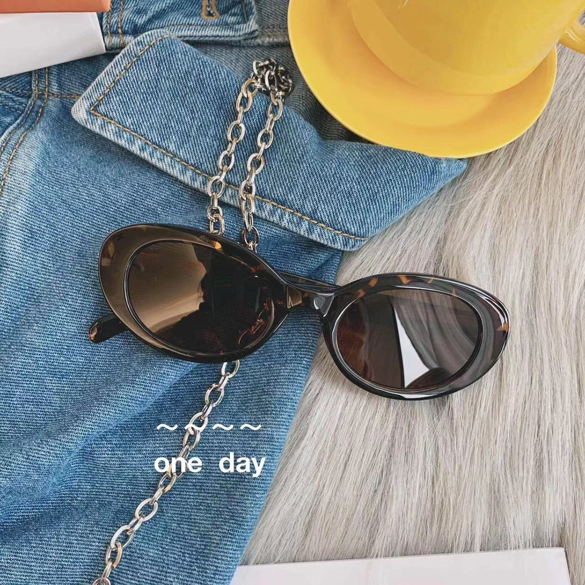 2pcs YMFASHION Retro Oval Fashion Glasses for Women & Men, Plastic Frame Punk Anti-Glare Eyewear, Stylish Party & Accessories, Decorative Ordinary Glasse