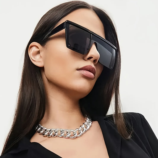 1pc New European and American Large Frame Women's High-end Fashion Glasses