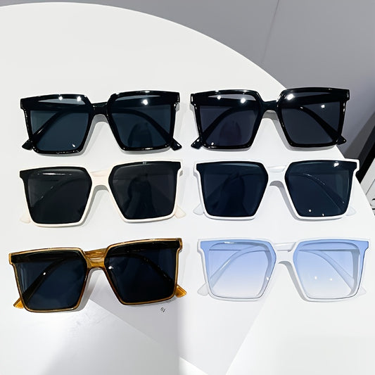 GMLV Large Square Fashion Glasses For Women Men Anti Glare Sun Shades Glasses For Driving Beach Travel