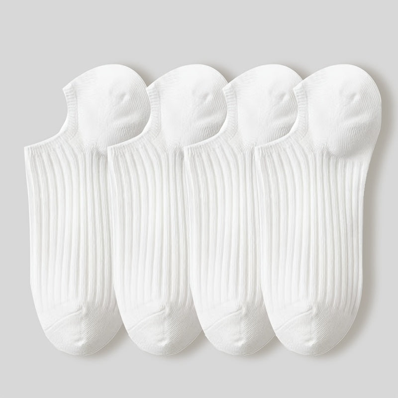 4 Pairs/12 Pairs Women's Candy Color Boat Socks, Plain Simple and Versatile, Trendy, Light Mouth, Breathable, Short Socks, Invisible Socks, Colorful Socks, Suitable for Daily Use