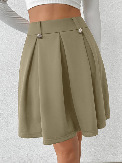 Women's Polyester And Spandex Midi Skirt, Elegant And Chic, Machine Washable, Zipper Closure, All-Season