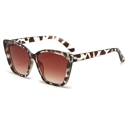 Ladies' Oversized Leopard Print Glasses for Summer Parties